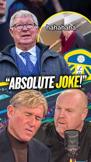 Sean Dyche and Simon Jordan left FUMING at Leeds fan abusing Man United legend Sir Alex Ferguson! 😡