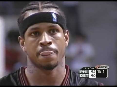 Allen Iverson's 31 Points vs. Pistons in Game 2 (2003)