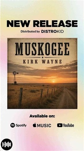 Muskogee written by Kirk Wayne now on streaming services. #music #countrymusic #newsong