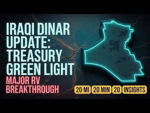 Iraqi Dinar News: Treasury Approval Marks Critical RV Milestone!