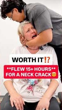FLEW 15+ HOURS FOR A NECK CRACK🤯 #chiropractic #backpain #neckpain #trending