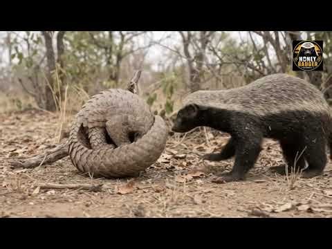 Honey Badger Attacks Pangolin — Then It Reveals Its Incredible Defence! 😱