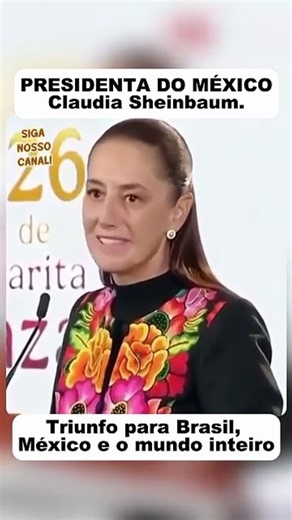 Sheinbaum reage à vitória de Lula e chama resultado de TRIUNFO para o mundo