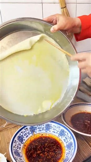 HANDMADE thin flatbread 😍🥢🔥 #shorts #crafts #skills #handmade #satisfying