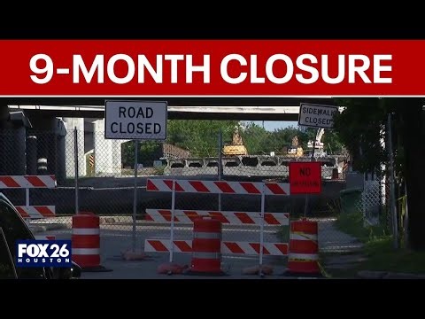 Alabama Street Bridge closed for 9 months in Houston
