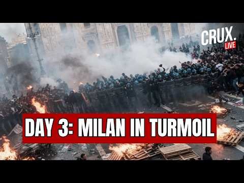 Milan Protests Day 3 | Clashes And Looting Rock City Centre As Police Face Off With Youths| Italy