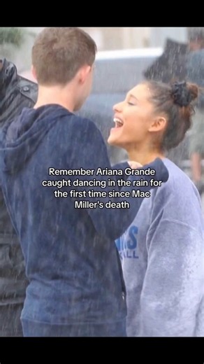 Remember when Ariana was caught dancing in rain for the first time since Mac Miller was no more🥺