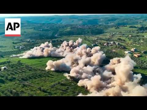 Israel releases video it says shows the destruction of Hezbollah infrastructure in Lebanon