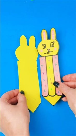 DIY Bunny SQUISHY PEN! ✨🐇 #shorts #kidslearning