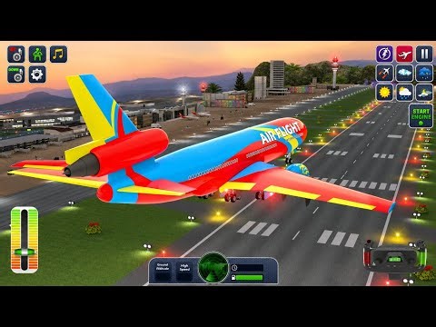 New City Airplane Simulator 3d | Emargency Landing Airplane Crash | Android Gameplay