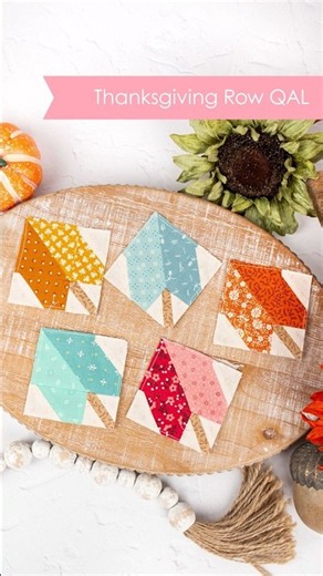 🍂 Falling Leaf Quilt Blocks in 30 Minutes! | Thanksgiving Row Along