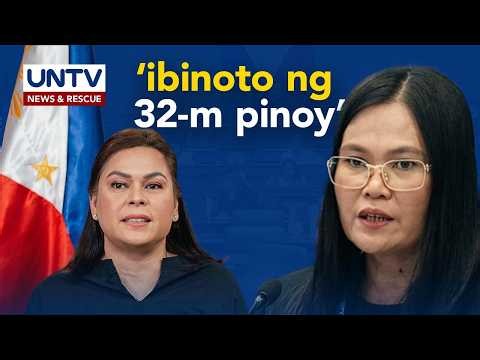 FULL: Statement of defense as delivered by the Lead Counsel of VP Sara Atty. Sison