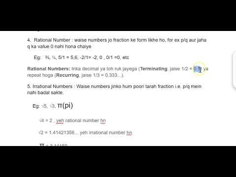 3. Rational and Irrational number 