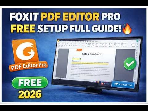 👉 Foxit PDF Editor Pro FREE Setup & Full Guide (2026)
