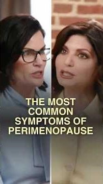 The Most Common Symptoms Of Perimenopause #drmaryclaire