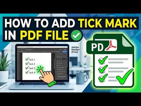 How to Add Tick Mark in pdf File