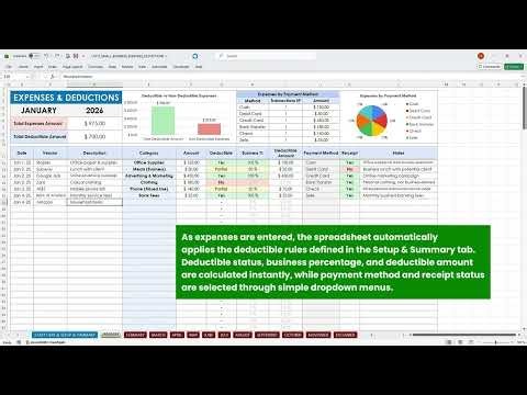 How I Track Business Expenses & Tax Deductions Using One Spreadsheet