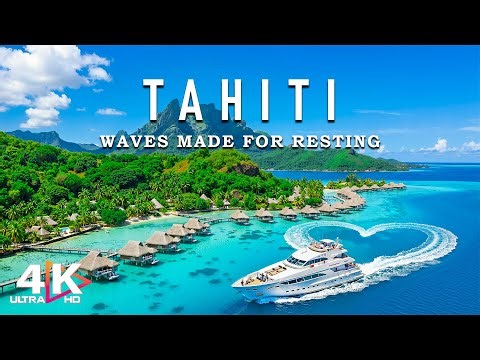 [4K] Tahiti 2026 🇵🇫 Overwater Bungalows & Turquoise Lagoons With Deep House Chill