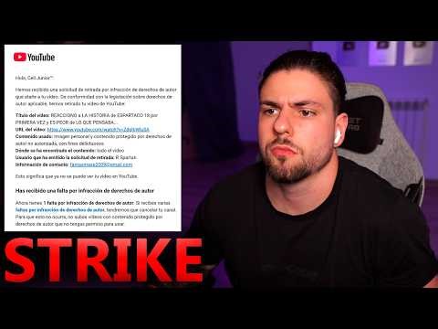 ESPARTACO ME HA METIDO UN STRIKE y ME QUIERE ELIMINAR EL CANAL