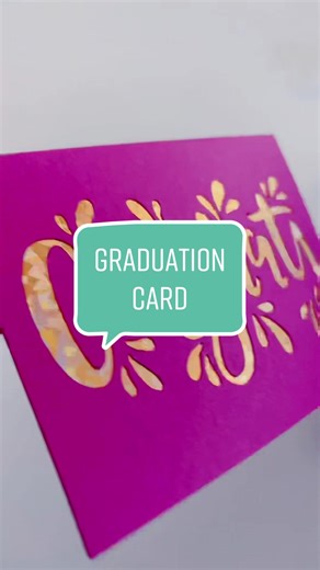 DIY Graduation Cutaway Card Tutorial with Cricut Joy