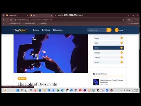 PHP & MySQL Blogging Website🔥 | Admin Dashboard + Real-Time Data Collaborated with @LaibaIjaz-fz5ze 