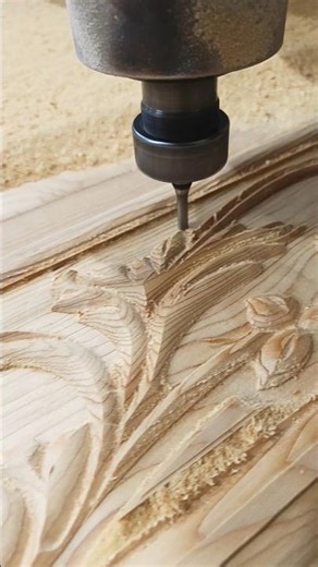 PERFECT CNC WOOD ROUTER CARVING ASMR #wood #shorts #shortsfeed #viral ✅🪵✅