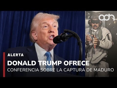 🚨¡Última Hora! Maduro ya no será una amenaza nunca más: Donald Trump en conferencia