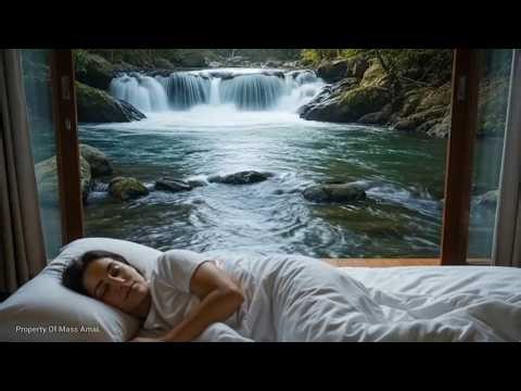 🔴 LIVE: 99% Fall Asleep Fast Waterfall Sounds with Relaxing Music Deep Sleep Insomnia Relief