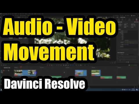 Why the audio and video are not moved together even if they are linked? (Davinci Resolve, Sync lock)