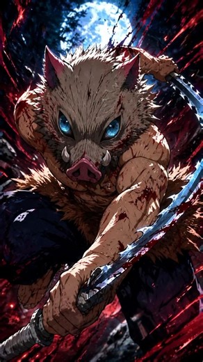 Inosuke vs Demon Brutal Fight 🩸