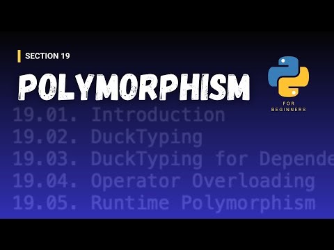 [Python for Beginners (Section Videos)]: 19/43. Polymorphism