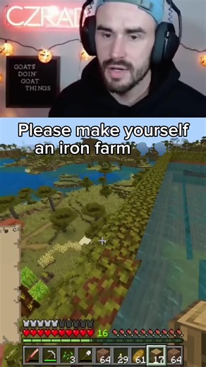 Easy Iron Farm for Minecraft Bedrock | Save Yourself Time