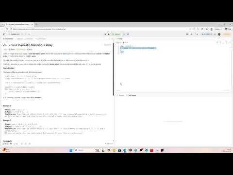 How to Solve LeetCode 26 | Remove Duplicates from Sorted Array
