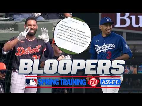 MLB's Bloopers and Oddities from 2026 Spring Training 😂 (Dugout giggles, loose disclaimers, more!)