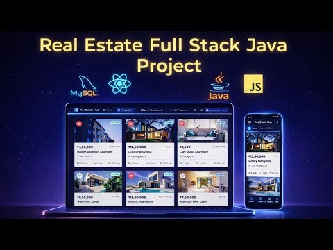 Learn to make Ai powered the Full Stack Real Estate Booking Web Application SpringBoot and React