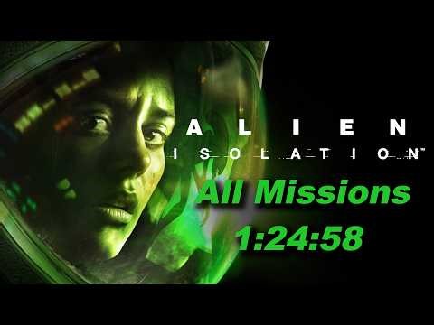 Alien Isolation All Missions Speedrun in 1:24:58 (CC+FPS)