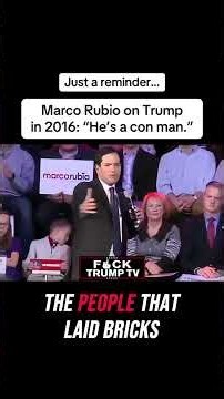 Marco Rubio let's hop into a time machine back to 2016!! #trump #interview