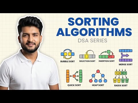 DSA Sorting Algorithms Explained | Beginner to Advanced | Interview Ready Questions also covered