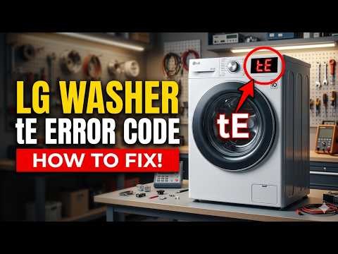 How to Fix tE Error Code in LG Front Load Fully Automatic Washing Machine Urdu Hindi
