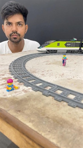 Lego High Speed Passenger Train One Run Loco Pilot Cycle On Tracks