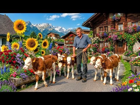 SWITZERLAND 🇨🇭 SOMETHING LIKE THIS IS ONLY SEEN IN DREAMS - LIFE IN A REMOTE MOUNTAIN VILLAGE