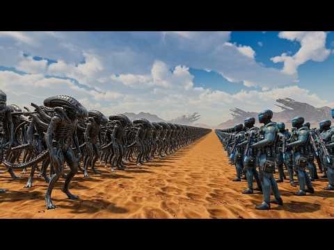 5,000 Space Soldiers vs 100,000 Aliens – Ultimate Epic Space Battle | UEBS2