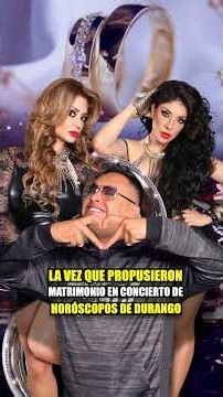 La VEZ que PROPUSIERON MATRIMONIO en concierto de HORÓSCOPOS DE DURANGO | LA MEJOR