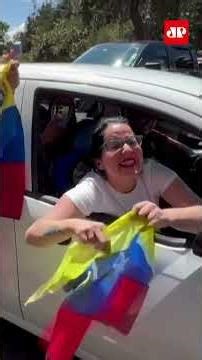 Venezuelanos celebram captura de Maduro em atos pelo mundo #shorts