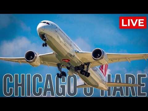 [v] 🔴 LIVE: NONSTOP TRAFFIC at the WORLD’S BUSIEST AIRPORT ✈️🔥CHICAGO O'HARE