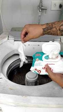 Just put a wet wipe in the washing machine and you'll be amazed!