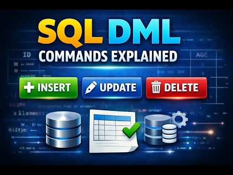 DML in SQL Explained | INSERT, UPDATE & DELETE Commands