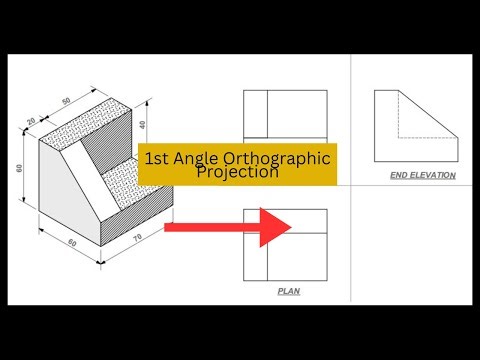 Lesson 3 First Angle Orthographic Projection #orthographicprojection #engineeringdrawing