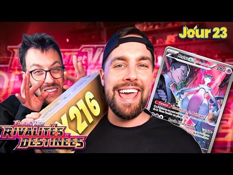 J'ouvre 216 boosters EV10 Team Rocket avec Dobby et sa chance ! - Jour 23