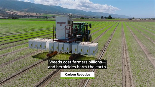 .@Carbon_Robotics eliminates weeds with AI-guided lasers to ensure healthier, chemical-free harvests.